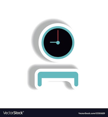 Stylish icon in paper sticker style waiting hall vector image