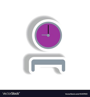 Stylish icon in paper sticker style waiting hall vector image