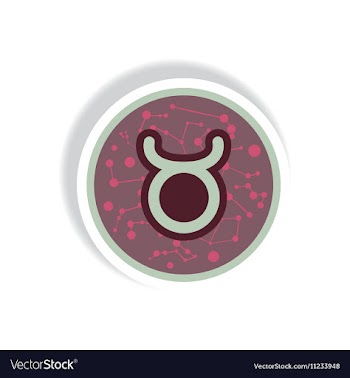 Stylish icon in paper sticker style zodiac sign vector image