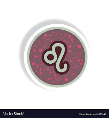 Stylish icon in paper sticker style Zodiac sign vector image