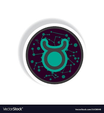 Stylish icon in paper sticker style zodiac sign vector image