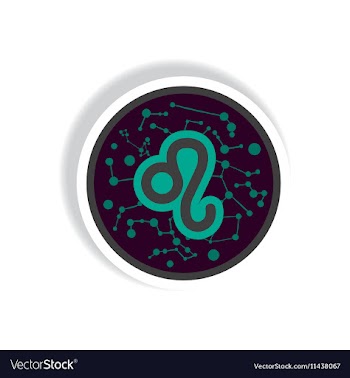 Stylish icon in paper sticker style Zodiac sign vector image