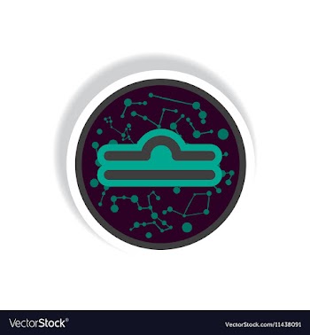 Stylish icon in paper sticker style Zodiac sign vector image