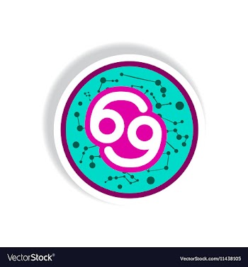 Stylish icon in paper sticker style zodiac sign vector image