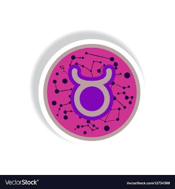 Stylish icon in paper sticker style zodiac sign vector image