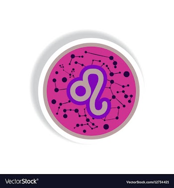 Stylish icon in paper sticker style Zodiac sign vector image
