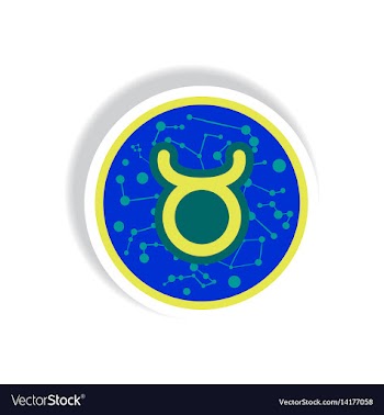 Stylish icon in paper sticker style zodiac sign vector image