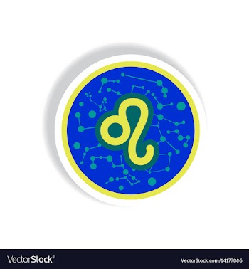 Stylish icon in paper sticker style zodiac sign vector image