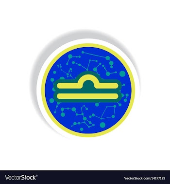 Stylish icon in paper sticker style zodiac sign vector image