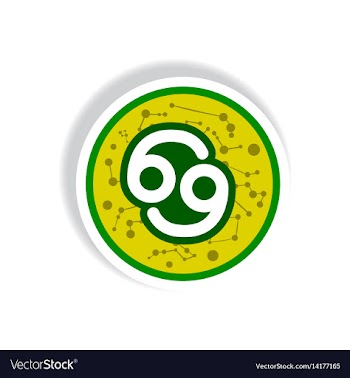 Stylish icon in paper sticker style zodiac sign vector image