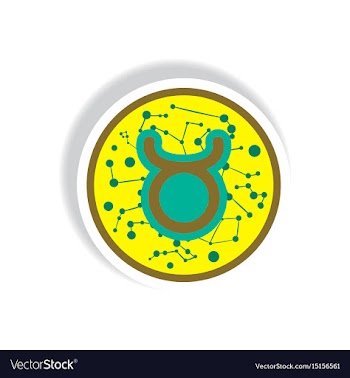 Stylish icon in paper sticker style zodiac sign vector image