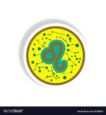 Stylish icon in paper sticker style zodiac sign vector image