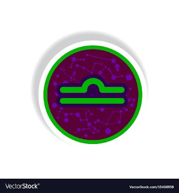 Stylish icon in paper sticker style zodiac sign vector image