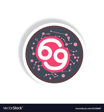 Stylish icon in paper sticker style zodiac sign vector image