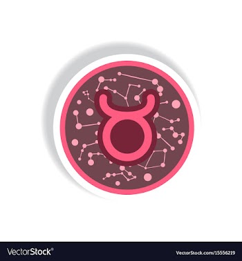 Stylish icon in paper sticker style zodiac sign vector image
