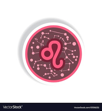Stylish icon in paper sticker style zodiac sign vector image
