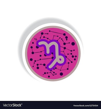 Stylish icon in paper sticker style Zodiac signs vector image
