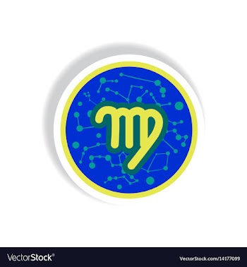 Stylish icon in paper sticker style zodiac signs vector image