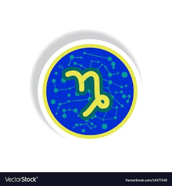 Stylish icon in paper sticker style zodiac signs vector image