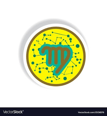 Stylish icon in paper sticker style zodiac signs vector image