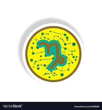 Stylish icon in paper sticker style zodiac signs vector image