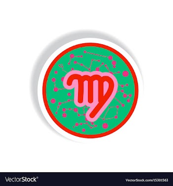 Stylish icon in paper sticker style zodiac signs vector image