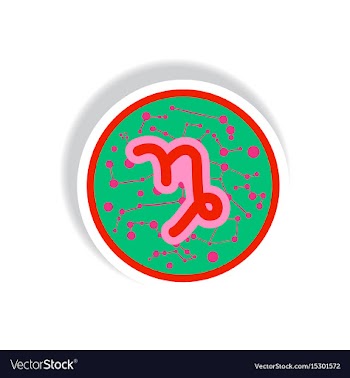 Stylish icon in paper sticker style zodiac signs vector image