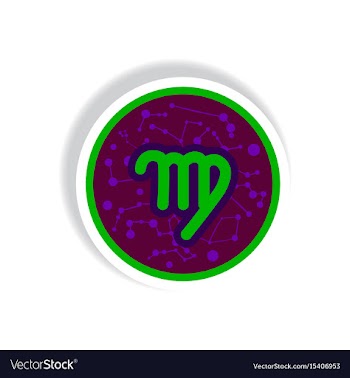 Stylish icon in paper sticker style zodiac signs vector image