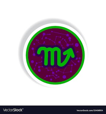 Stylish icon in paper sticker style zodiac signs vector image