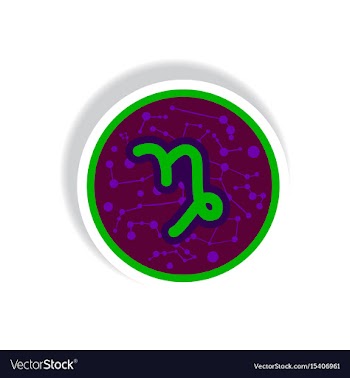 Stylish icon in paper sticker style zodiac signs vector image