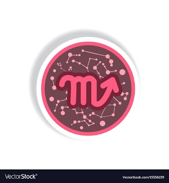Stylish icon in paper sticker style zodiac signs vector image