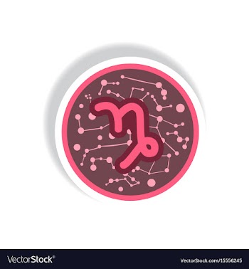 Stylish icon in paper sticker style zodiac signs vector image