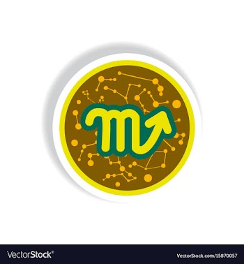 Stylish icon in paper sticker style zodiac signs vector image