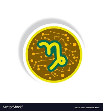 Stylish icon in paper sticker style zodiac signs vector image