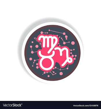 Stylish icon in paper sticker style zodiacal earth vector image