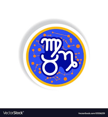 Stylish icon in paper sticker style zodiacal earth vector image