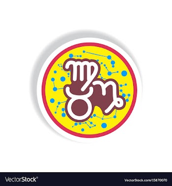 Stylish icon in paper sticker style zodiacal earth vector image