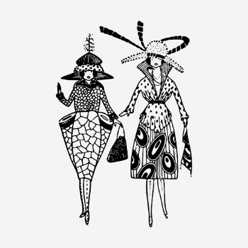 Stylish ladies clipart, fashion vintage | Free Vector - rawpixel