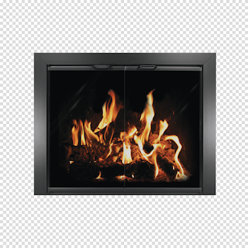 Stylish Magnolia Masonry Fireplace Doors with Tempered Bronze ...