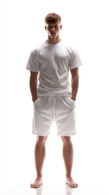 Stylish Male Model in Casual Athletic Attire Stylish Male Model in Casual Athletic Attire