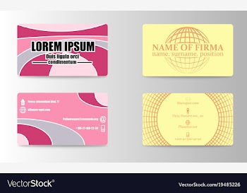 Stylish metro business card template vector image