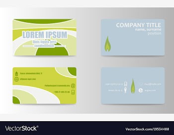 Stylish metro business card template vector image