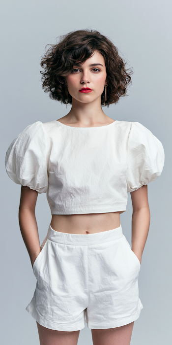 Stylish Model in Minimalist Fashion