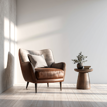 Stylish Modern Apartment Hallway with Armchair