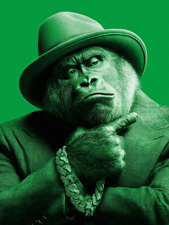 Stylish Monkey in Green