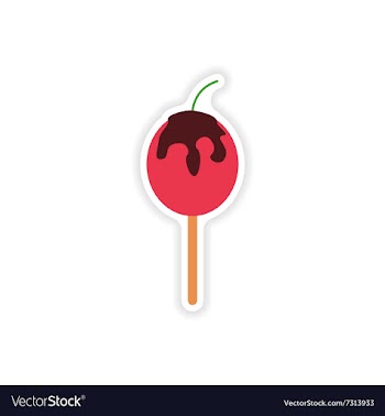 Stylish paper sticker on a white background baked vector image