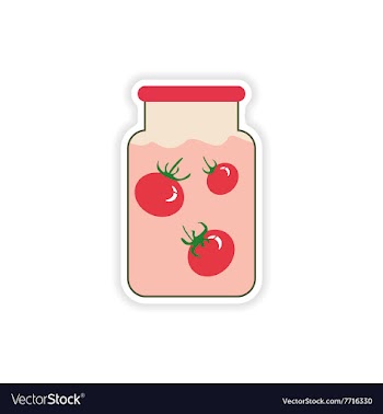 Stylish paper sticker on a white background canned vector image
