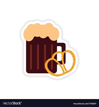 Stylish paper sticker on a white background glass vector image