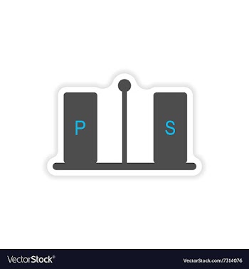 Stylish paper sticker on a white background pepper vector image