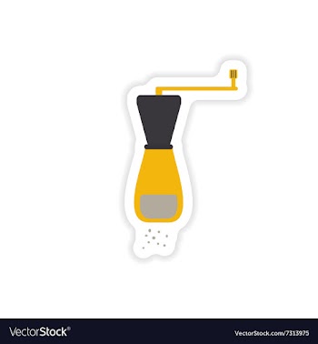 Stylish paper sticker on a white background salt vector image